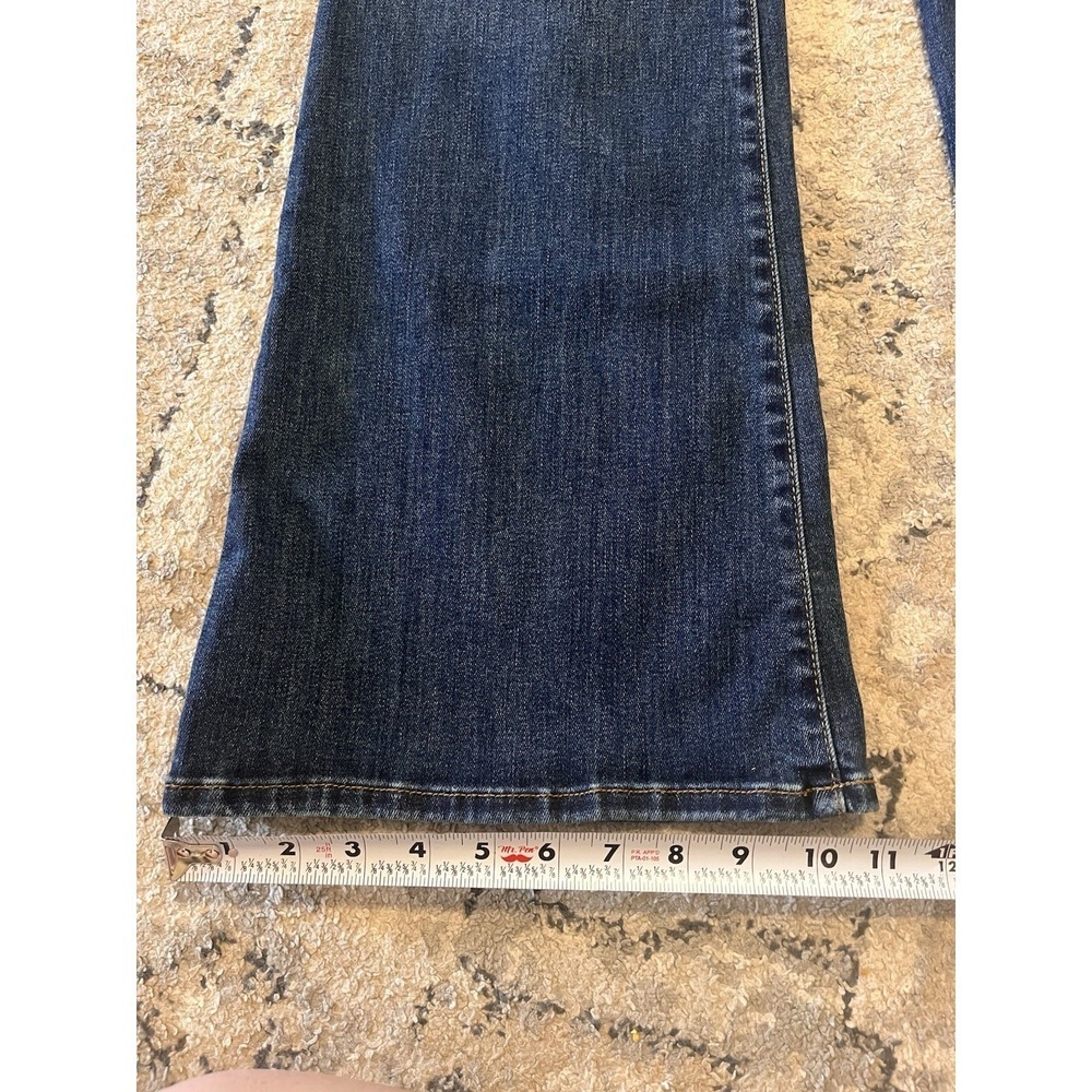 KUT Ana Patch Pocket High Rose Flare Retro 70s Boho Style Jeans Women 16 Western - Picture 3 of 11